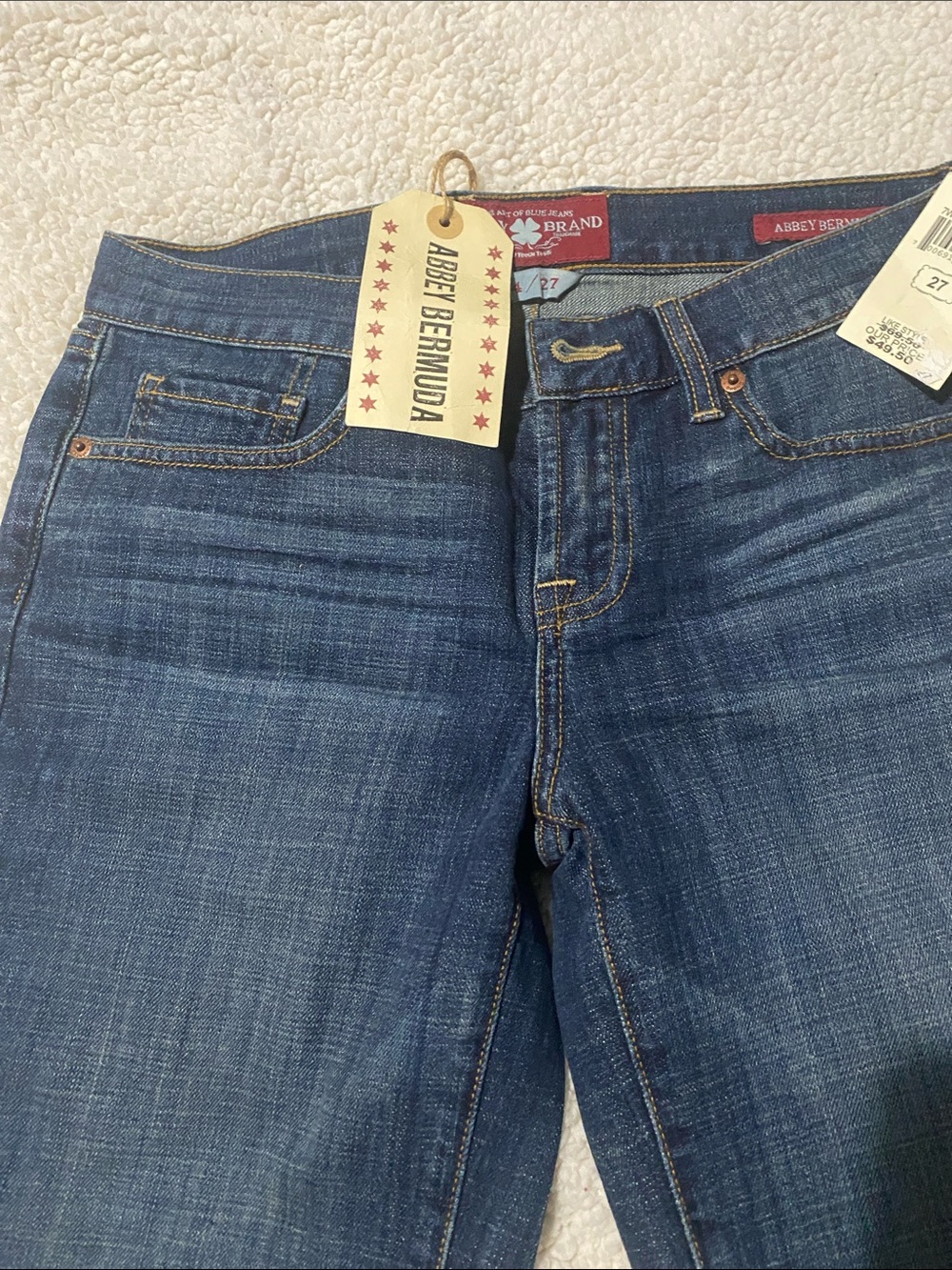 Lucky Brand Blue Denim Ankle-Length Bermuda Shorts - Picture 3 of 4